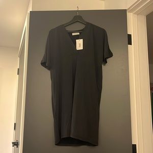 Oak + Fort Dark Grey Dress - Brand New